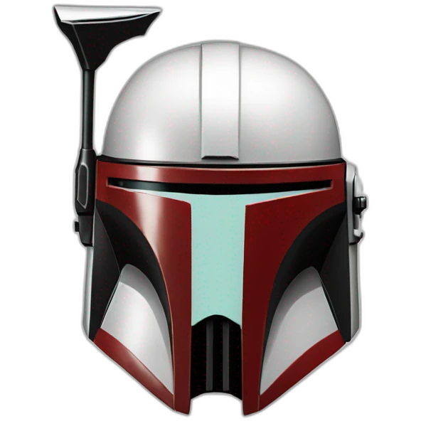 Red white mandalorian emoji