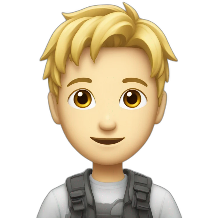 Un personnage avec plein d'obet de manga emoji