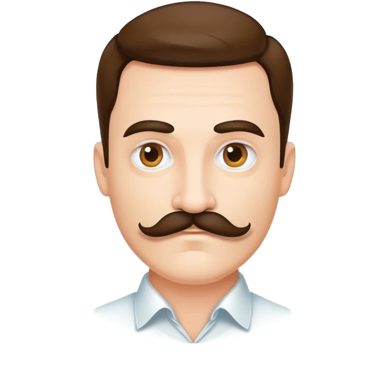 mysterious man with mustache  emoji