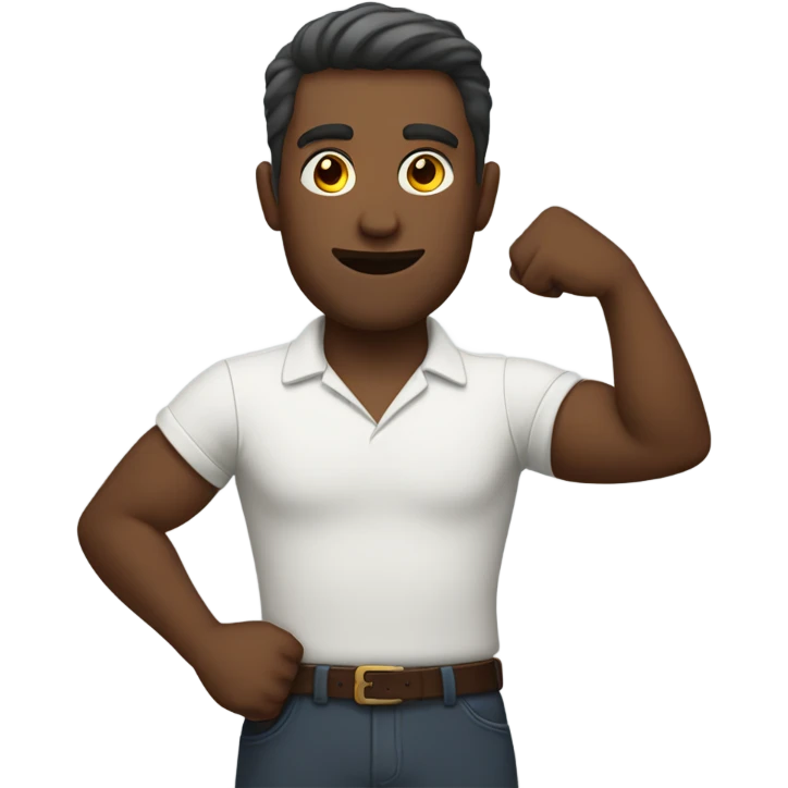 man with arms elevated emoji