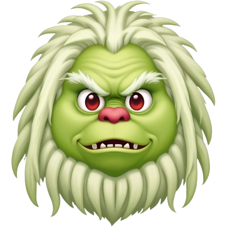 fat phoque grinch yeti with dreads emoji