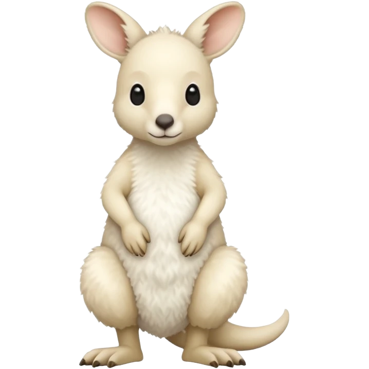 white kangaroo emoji