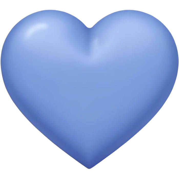 matte periwinkle heart emoji