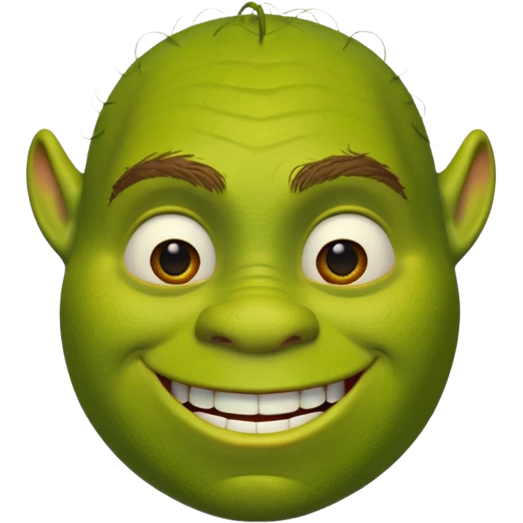 shrek face happy emoji