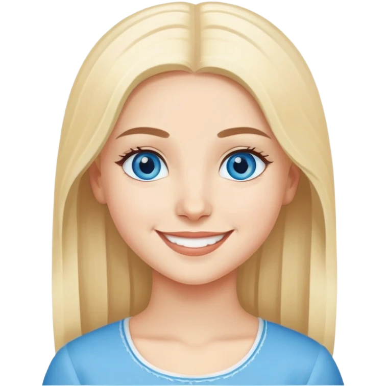 Turkish Konya blond girl blue eyes with a Beautiful finish smiles cute  emoji