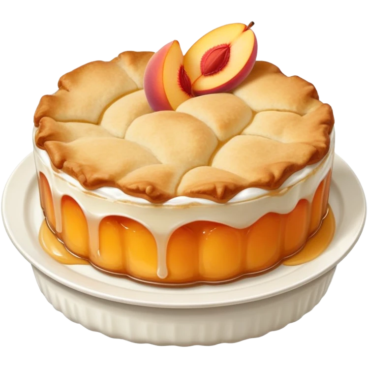 Peach cobbler  emoji