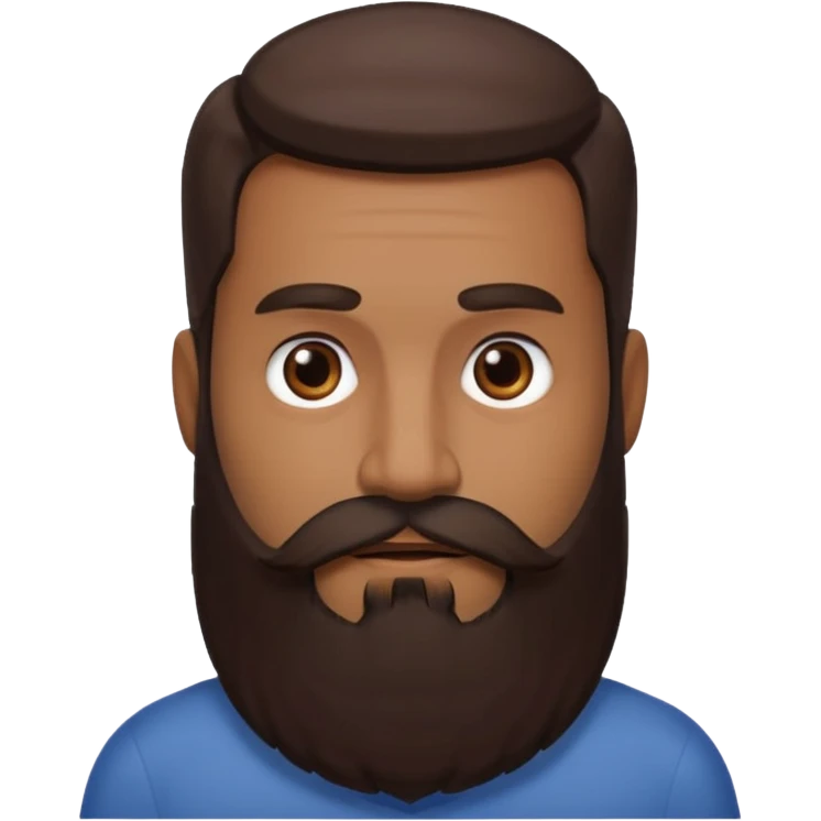 Longer beard. Only the beard, no face emoji