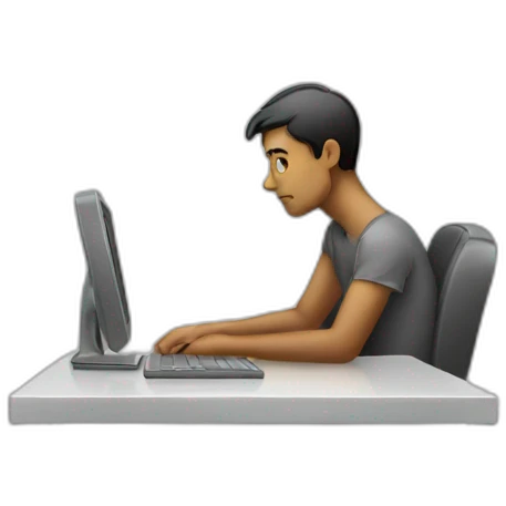 person waiting for a response emoji