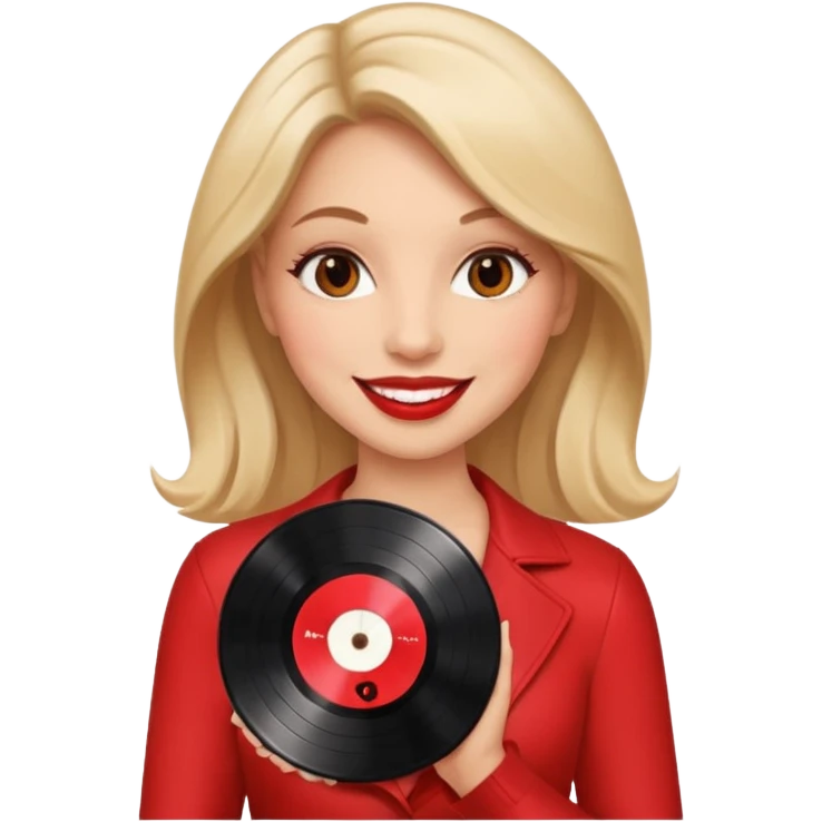 Vinyl Record Collector woman emoji