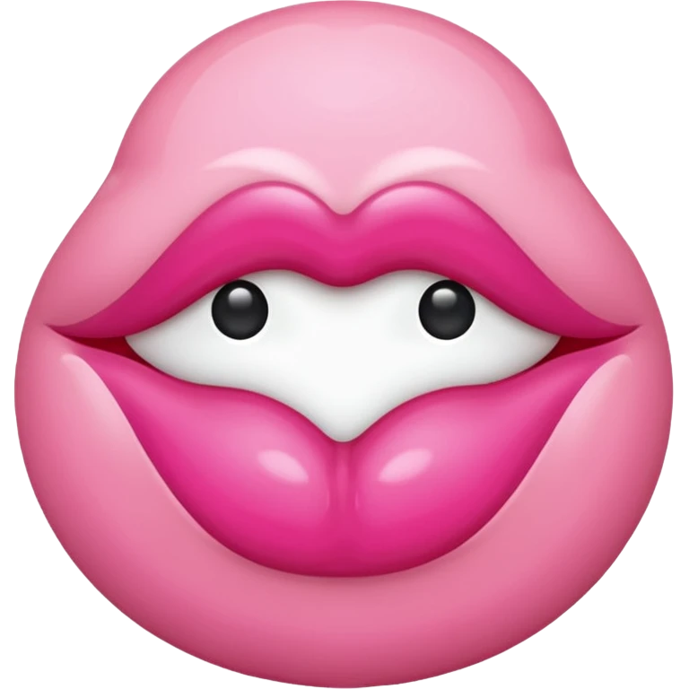 pink kiss mark emoji