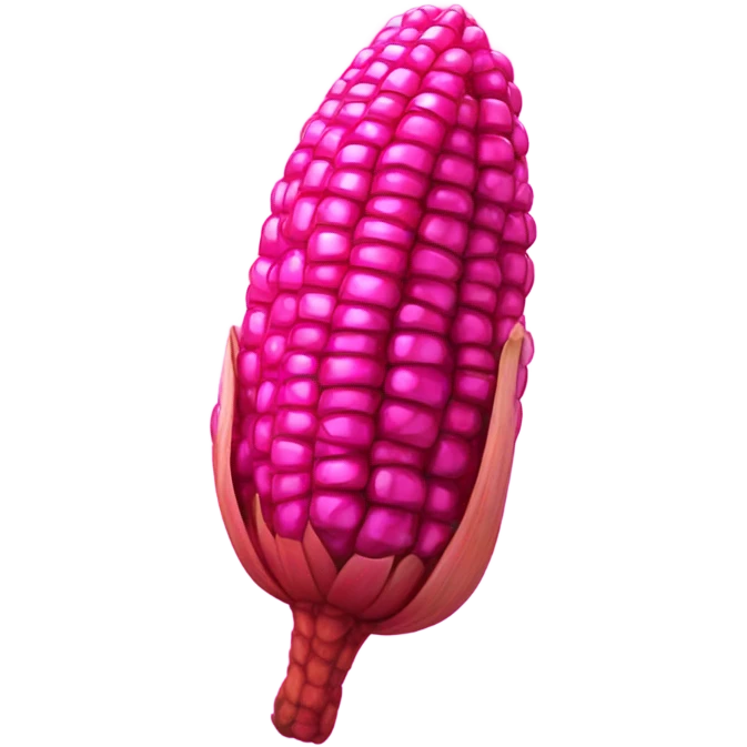 HOT PINK CORN with GLITTER emoji