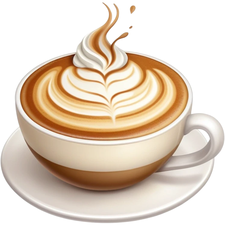 A beautiful coffee latte  emoji