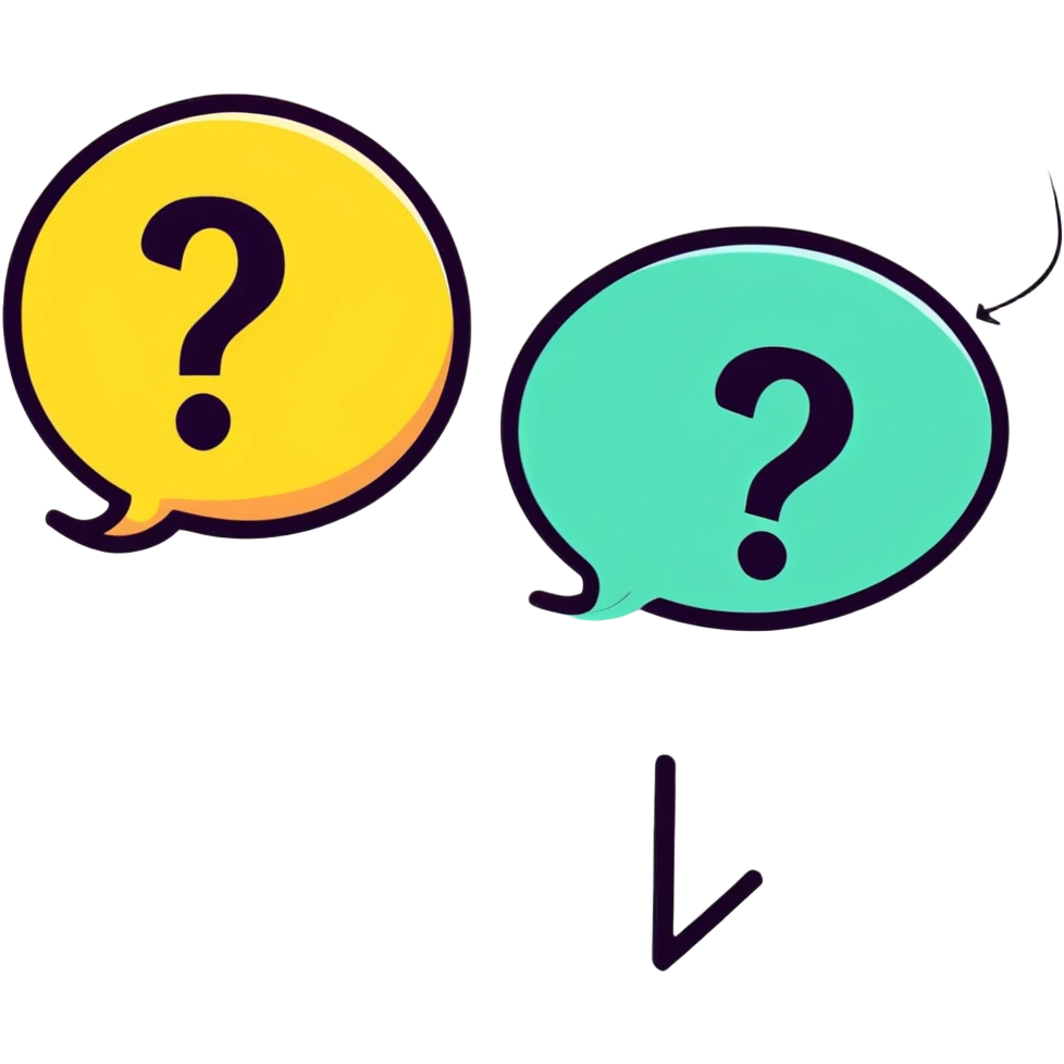 questions and answers, Q&A concept emoji