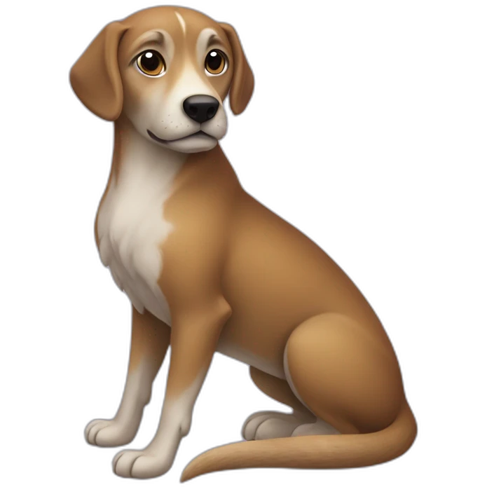 Chien sur une loutre emoji