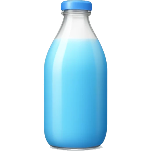 Blue Baby bottle milk  emoji