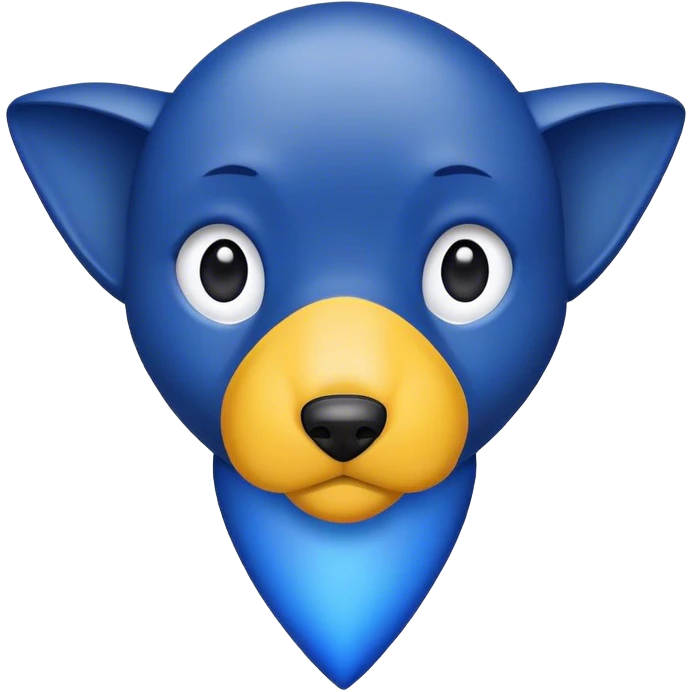 dark blue pointer emoji