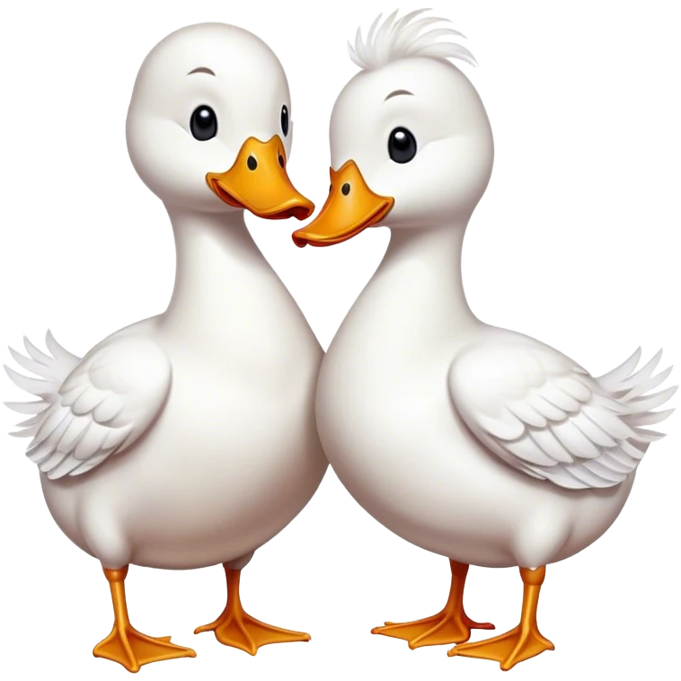 2 ducks in love emoji