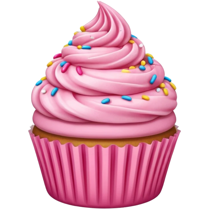 pink cupcake emoji
