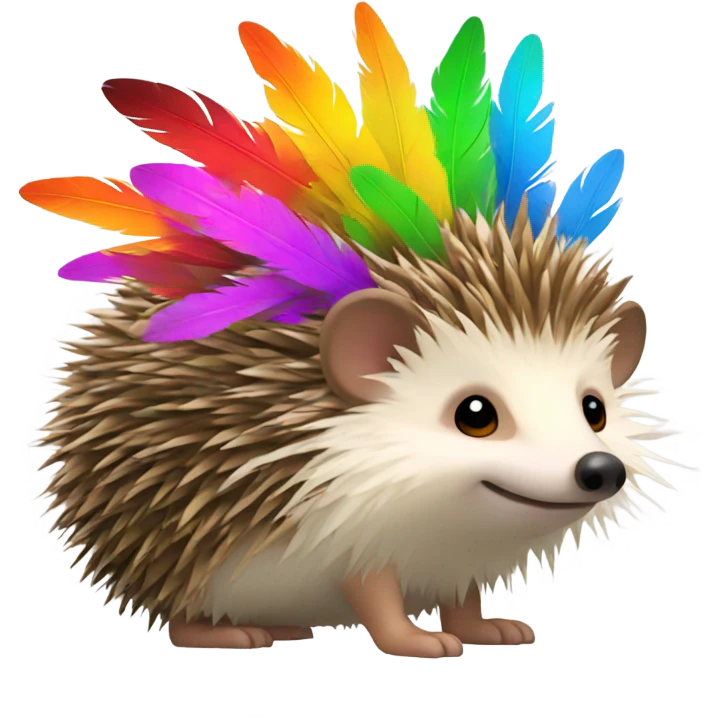 A hedgehog with wings emoji