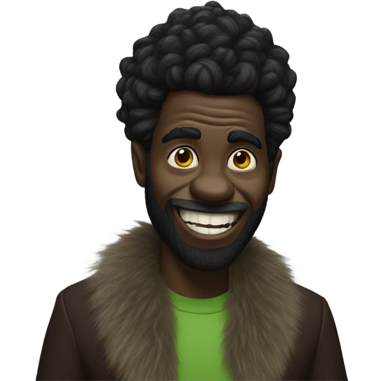 The black grinch emoji