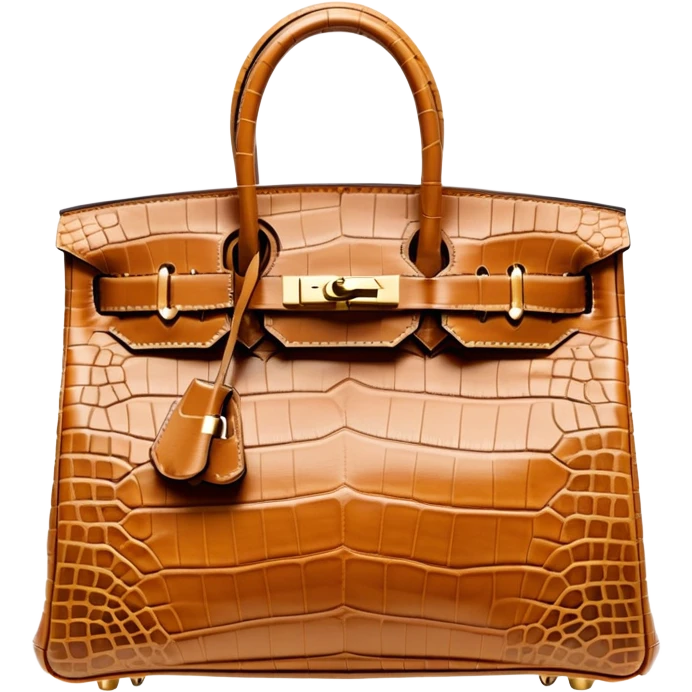 front camel crocodile hermes birkin bag emoji