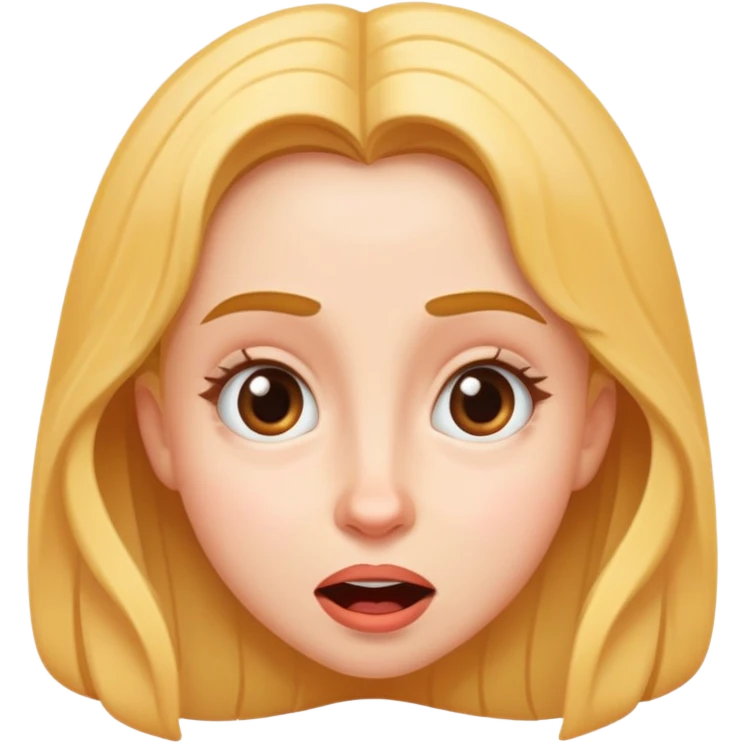 À Madeleine with a goofy face expression emoji
