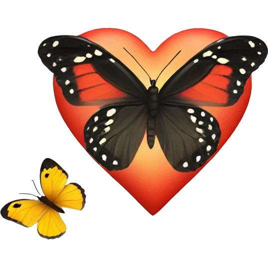 Heart with butterfly  emoji