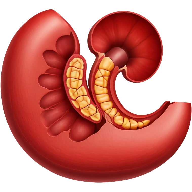 kidney cut in half emoji