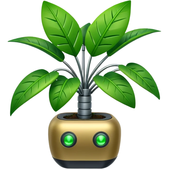 robotic house plant emoji