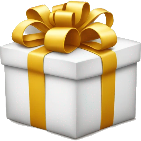 Opened present emoji