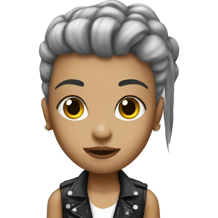 Punk rock girl emoji