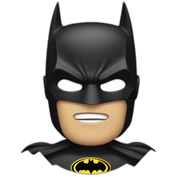 Batman with iPhone emoji