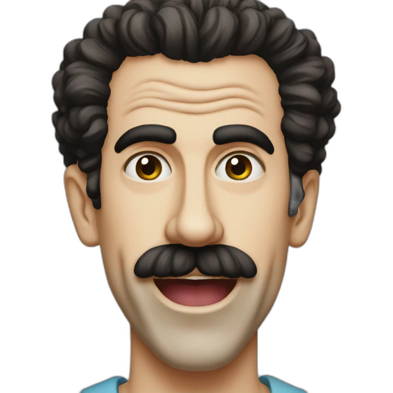 Borat and his cousin bilo emoji