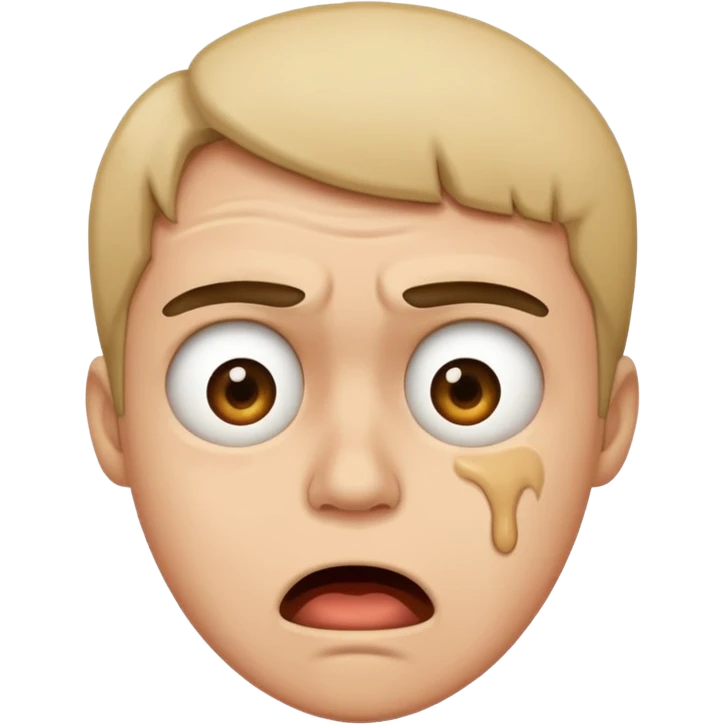 Disgust - strong feeling of revulsion or aversion -  about to vomit emoji