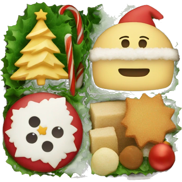Christmas bento  emoji