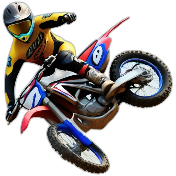 Motocross bike surfer dude emoji