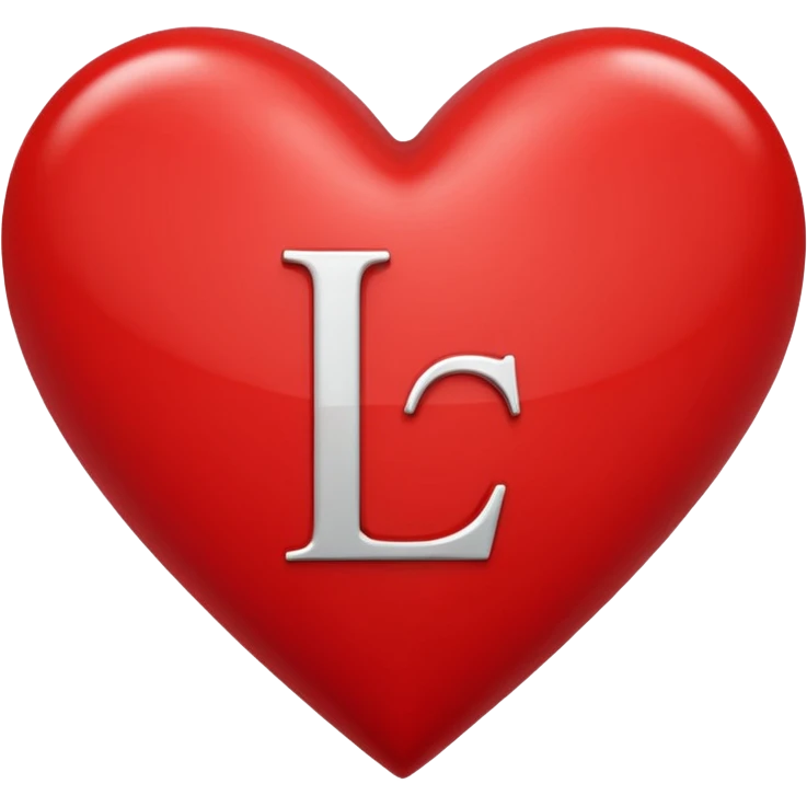 The letters l + f in a heart emoji