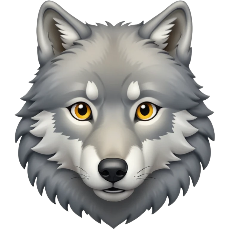 Gray wolf emoji