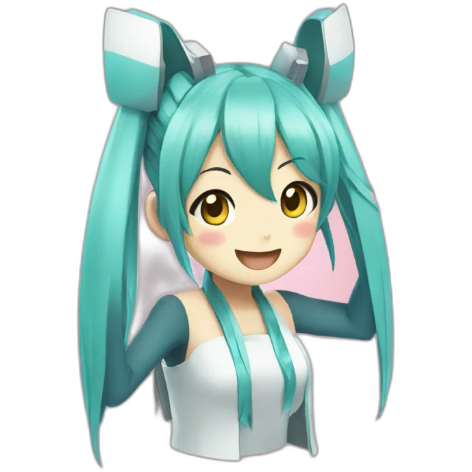 hatsune miku happy emoji