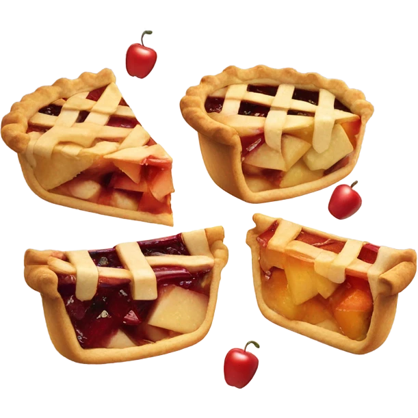 Raining pies emoji