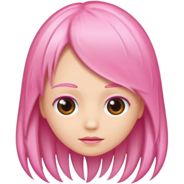 hair follicle, with pink colors emoji