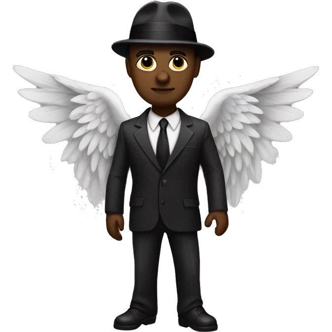 mafia member with angel wings emoji
