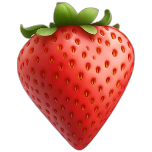 heart shaped strawberry emoji