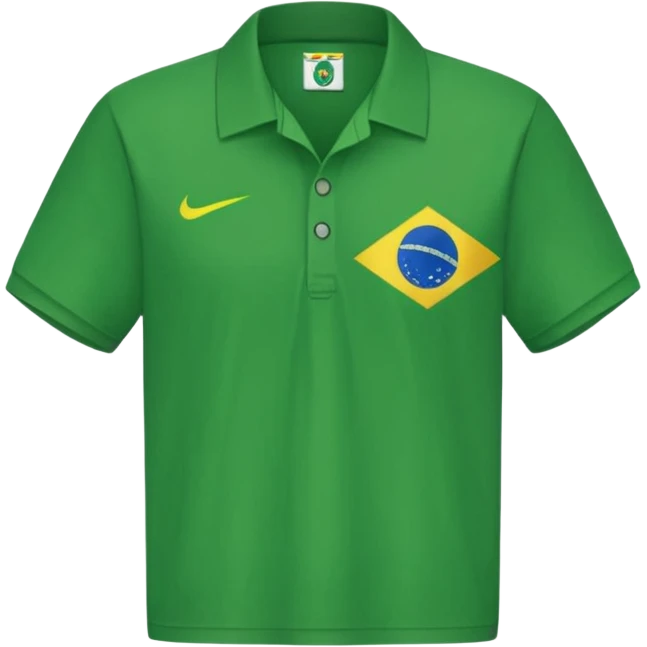 polera brasil verde corta emoji