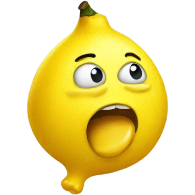Lemon farting  emoji