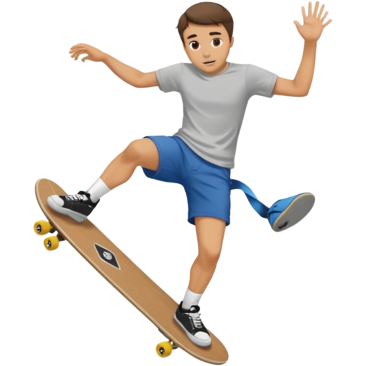 charlie Kirk doing a kickflip emoji