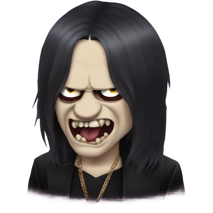 ozzy osbourne biting like a vampire emoji