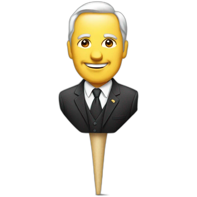 Politician on a spike emoji