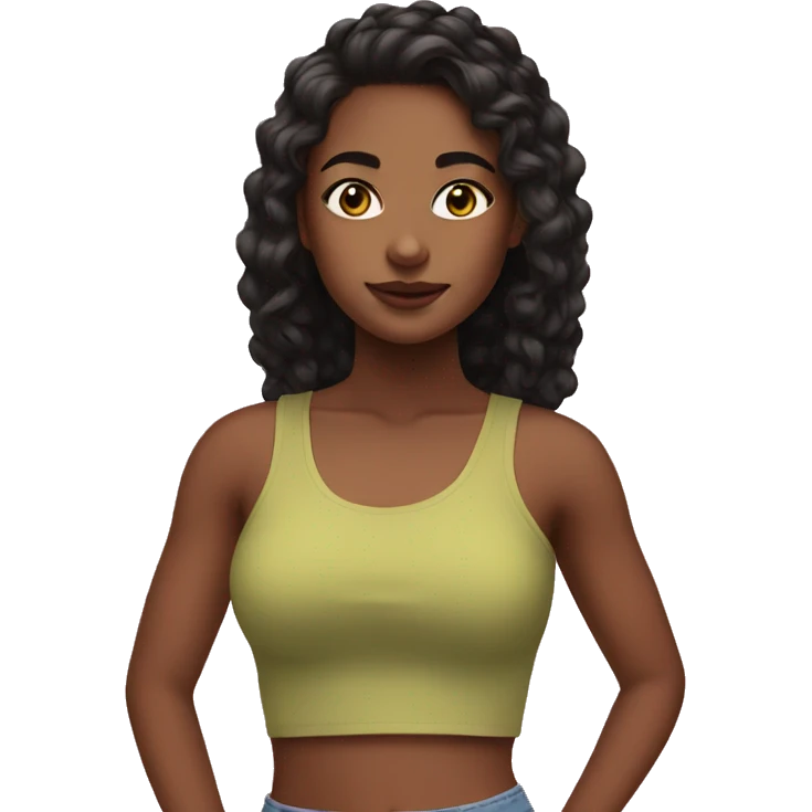 girls in crop tops emoji