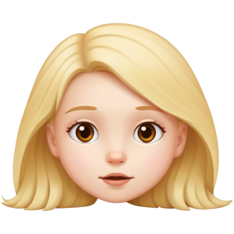 little girl lying on the ground looking forward emoji